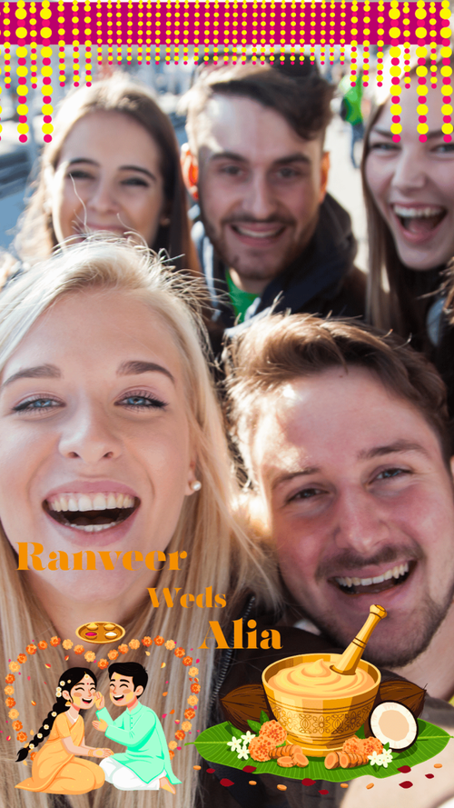 Custom Haldi Snapchat Filter – Bright & Traditional Haldi Ceremony Filter - My Store