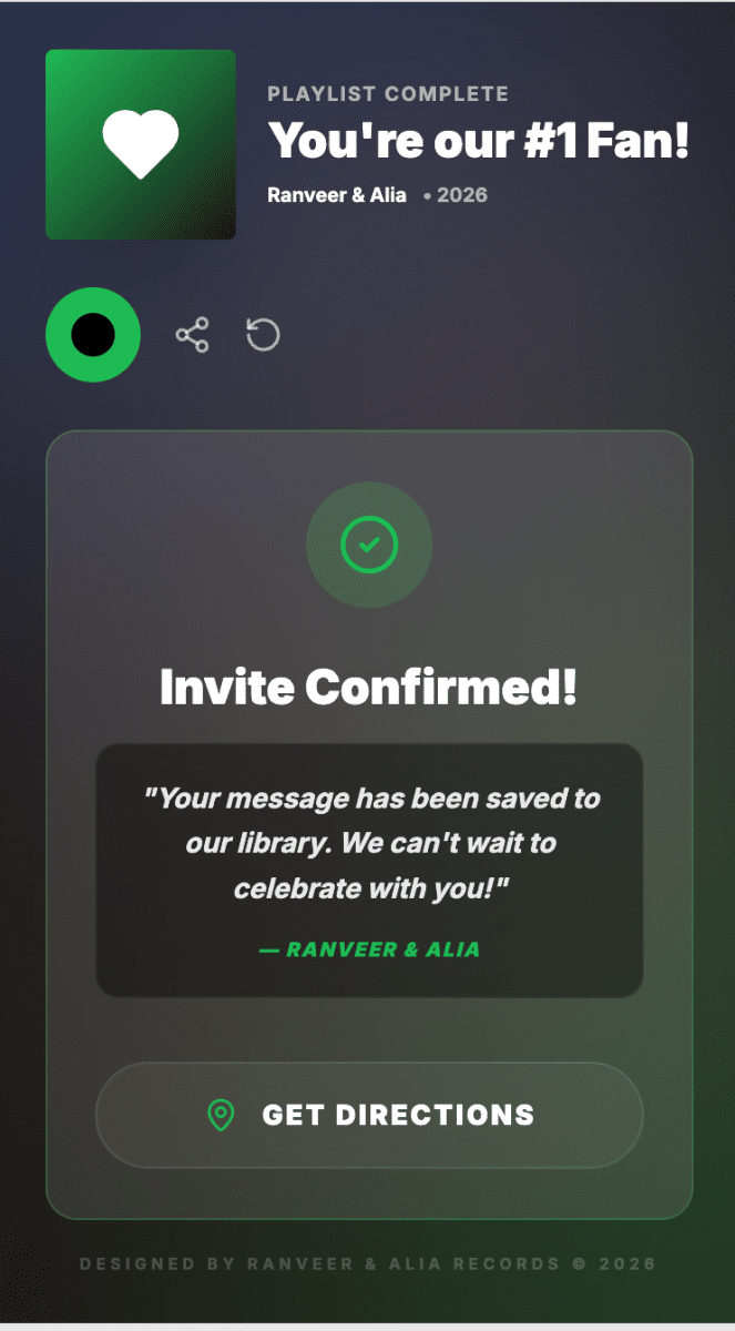 Love Wrapped – The Interactive Music Player Wedding Invitation - My Store