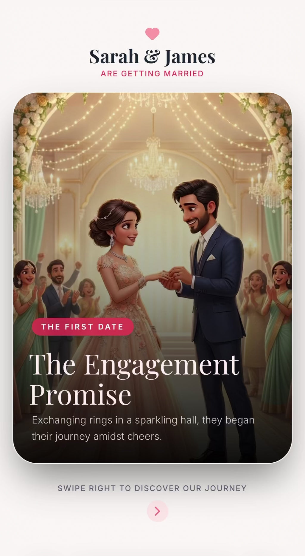 The "It’s a Match!" – Tinder-Style Interactive Wedding Invitation