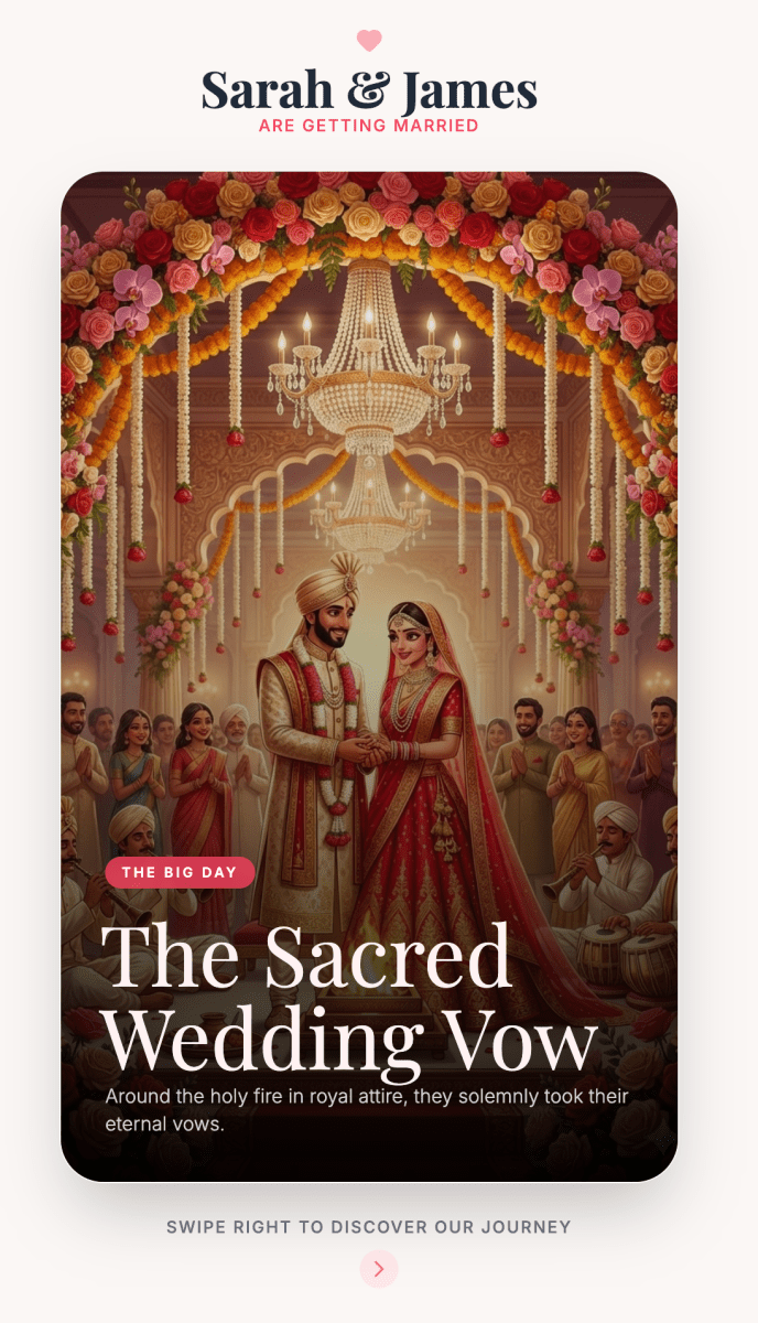 The "It’s a Match!" – Tinder - Style Interactive Wedding Invitation - My Store