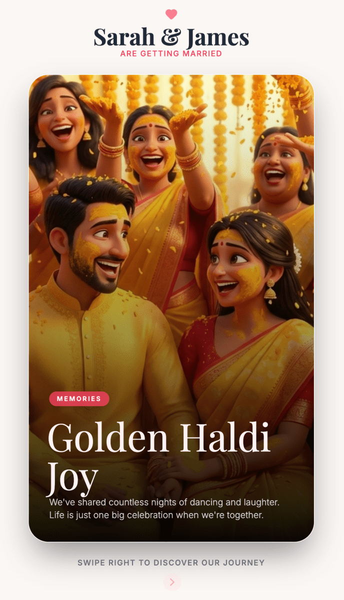 The "It’s a Match!" – Tinder - Style Interactive Wedding Invitation - My Store