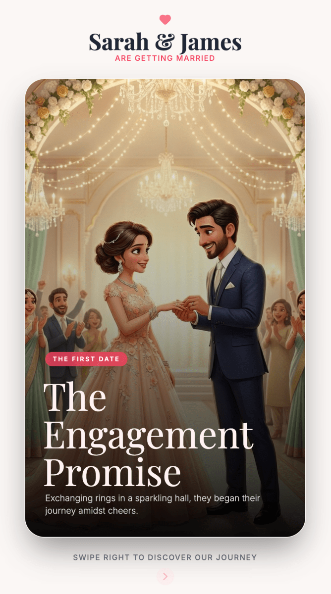 The "It’s a Match!" – Tinder - Style Interactive Wedding Invitation - My Store